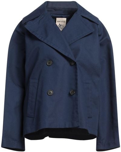 Semicouture Overcoat & Trench Coat - Blue
