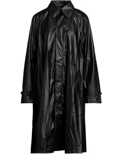 MM6 by Maison Martin Margiela Overcoat & Trench Coat - Black
