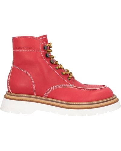 DSquared² Ankle Boots - Red