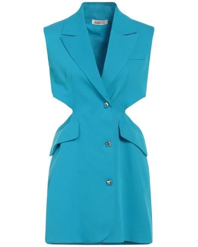 Kontatto Azure Mini Dress Polyester, Viscose, Elastane - Blue