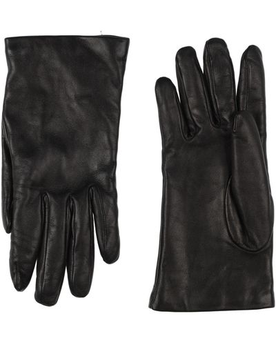 Caractere Gloves Leather, Cashmere - Black