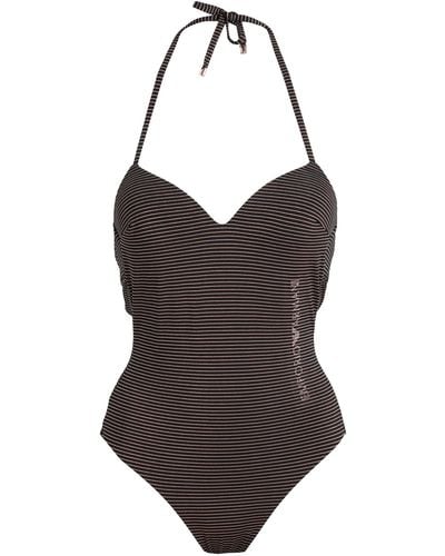 Emporio Armani One-piece Swimsuit - Brown
