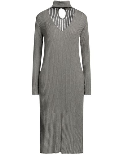 Agnona Midi Dress - Gray