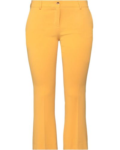 Alberto Biani Cropped Pants - Yellow
