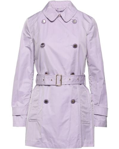 Fay Overcoat & Trench Coat - Purple