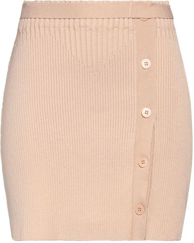 ANDREADAMO Mini Skirt - Natural
