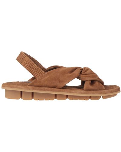 OA non-fashion Tan Sandals Leather - Brown