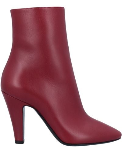 Saint Laurent Ankle Boots - Red