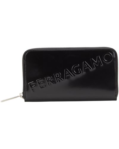 Ferragamo Wallet Calfskin - Black