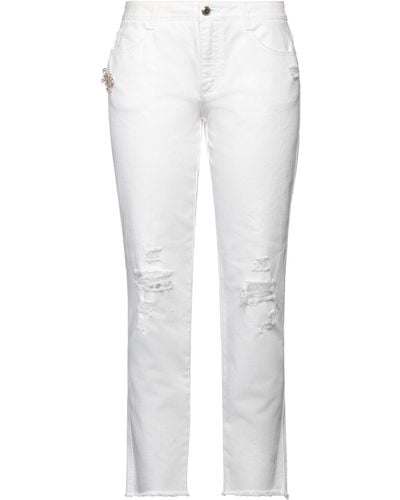 Ermanno Scervino Pantalon en jean - Blanc