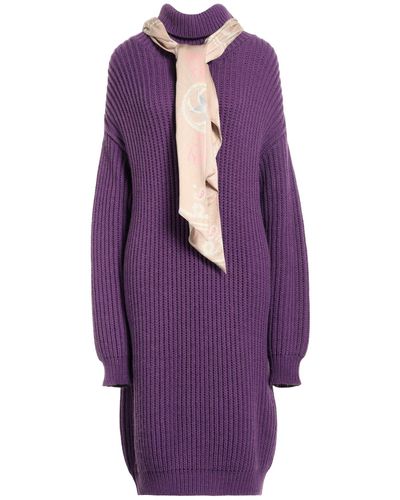 Isabelle Blanche Midi Dress - Purple