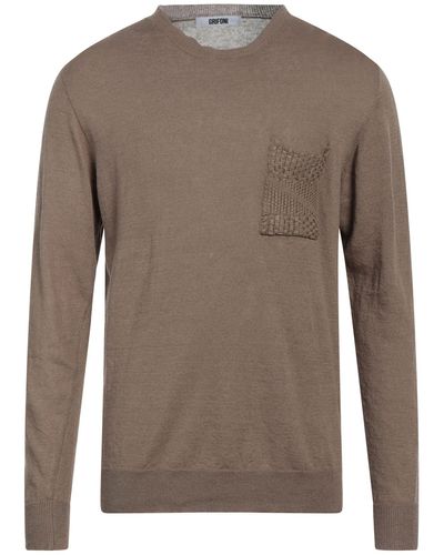 Grifoni Dove Sweater Linen, Cotton - Brown