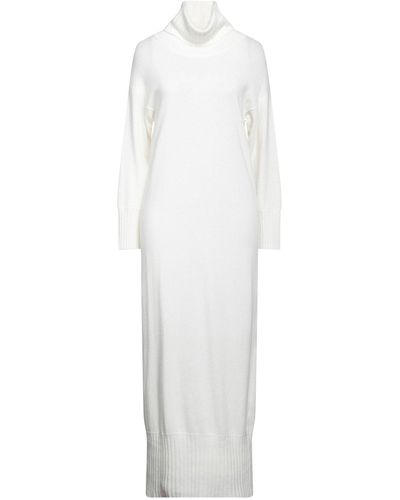 Alpha Studio Robe longue - Blanc