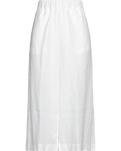 Fedeli Pantaloni Cropped - Bianco