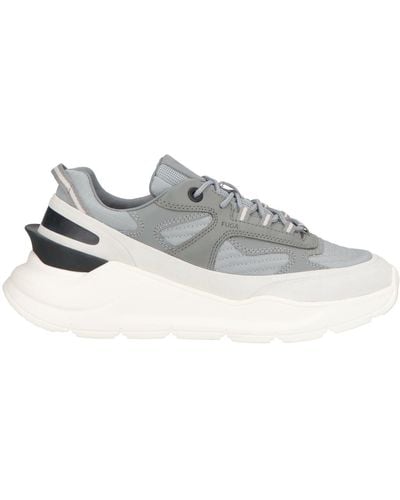 Date Sneakers Leather, Textile Fibers - White