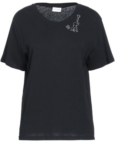 Saint Laurent Camiseta - Negro