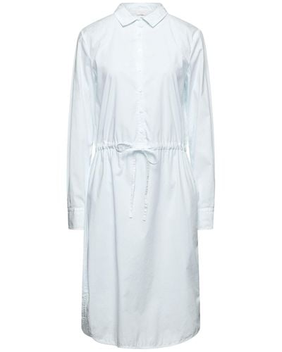 HER SHIRT HER DRESS Midi Dress - White