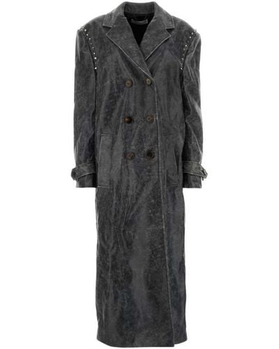 Alessandra Rich Coats > double-breasted coats - Noir