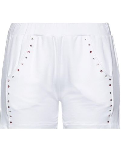 Ean 13 Love Shorts & Bermuda Shorts - White