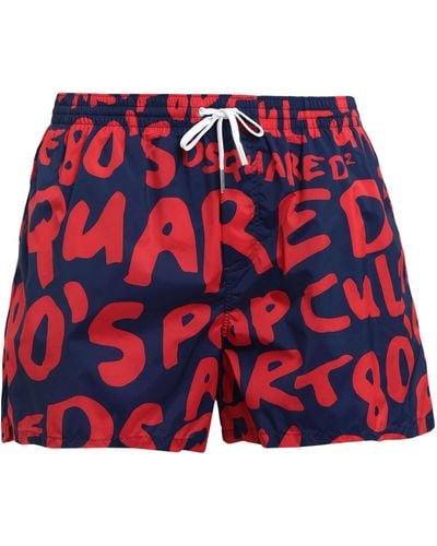 DSquared² Badeboxer - Rot