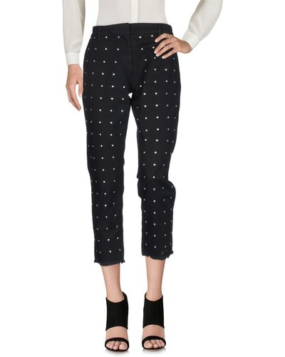 Twin Set Cropped Trousers - Black
