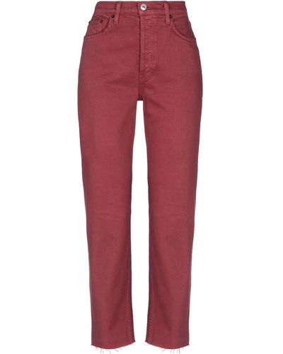 RE/DONE Denim Pants - Red