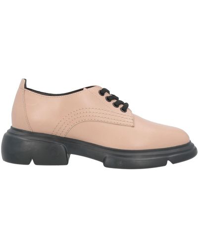 Emporio Armani Light Lace-Up Shoes Soft Leather - Natural