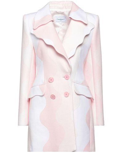 Casablancabrand Coat Cotton, Polyamide, Elastane, Silk - Pink