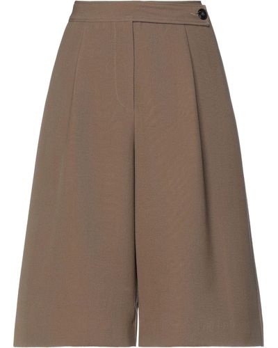 Covert Cropped Trousers - Brown
