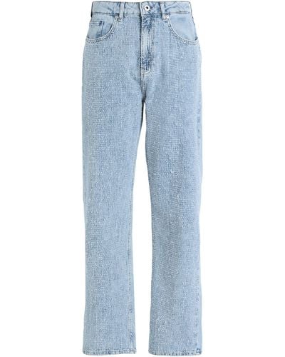 Karl Lagerfeld Klj Hr Straight Boucle Denim Jeans Organic Cotton - Blue