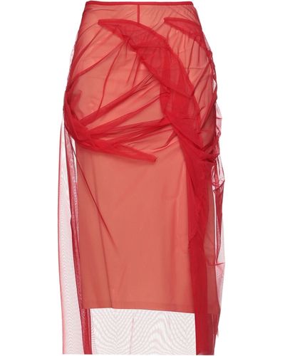 Maison Margiela Midi Skirt - Red