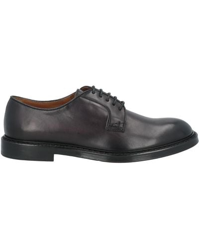Doucal's Steel Lace-Up Shoes Leather - Grey