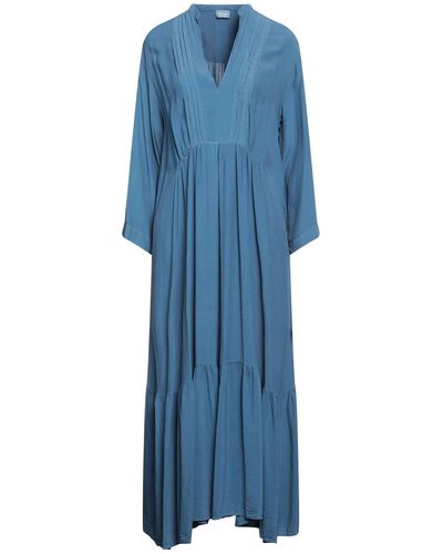 HER SHIRT HER DRESS Maxi Dress - Blue