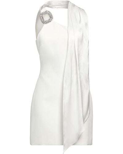 David Koma Mini Dress Acetate, Viscose, Elastane - White