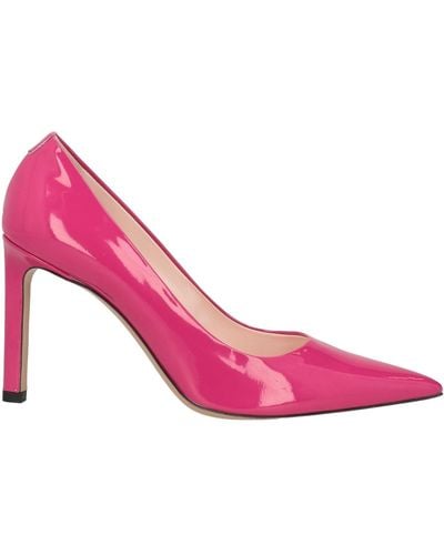 BOSS Fuchsia Court Shoes Leather - Pink