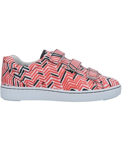 Ash Touch-strap Printed Trainers - Red