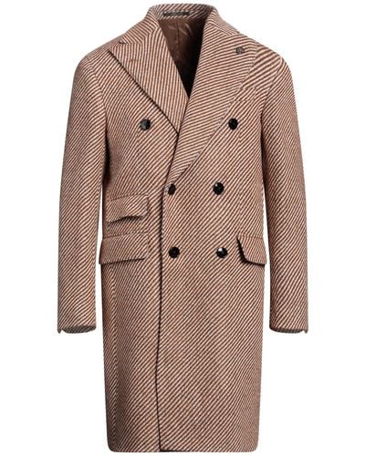 Gabriele Pasini Coat Virgin Wool, Acrylic, Polyester, Polyamide - Brown