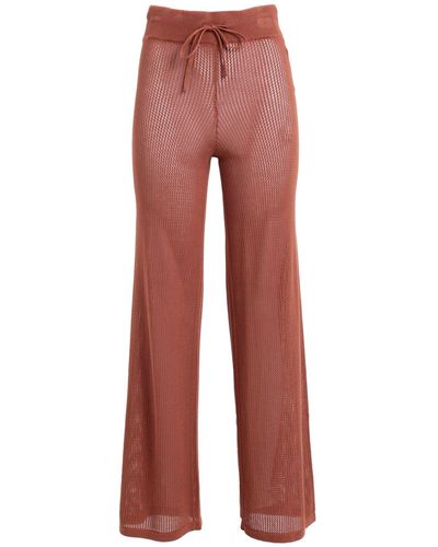Pieces Trousers - Red