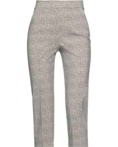 La Petite Robe Di Chiara Boni Cropped Trousers - Grey