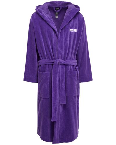 DSquared² Dressing Gown Or Bathrobe - Purple
