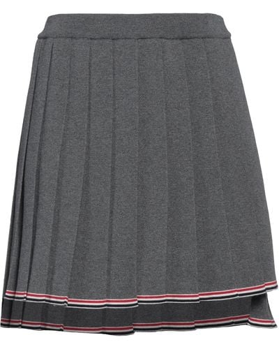Thom Browne Lead Mini Skirt Virgin Wool, Polyamide, Elastane - Grey