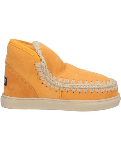 Mou Ankle Boots Shearling - Orange
