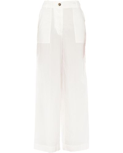 Erika Cavallini Semi Couture Pantalone - Bianco