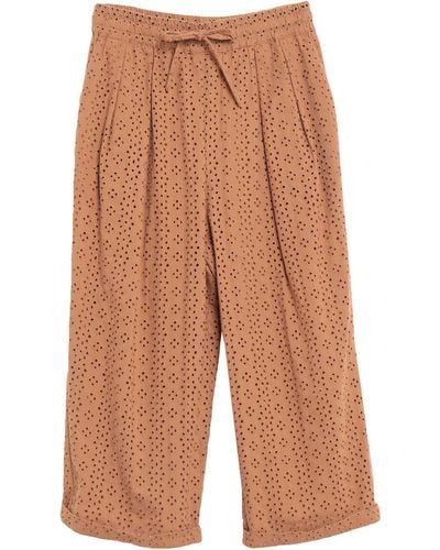 Altea Cropped Trousers - Brown