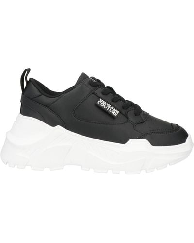 Versace Trainers Soft Leather - Black