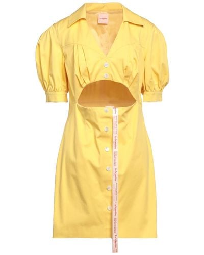 LA SEMAINE Paris Mini Dress - Yellow