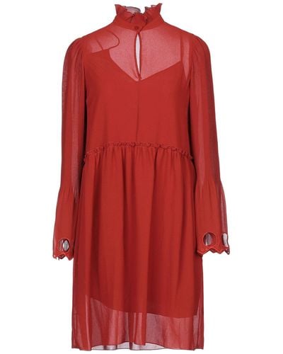 See By Chloé See By Chloe Ruffled Georgette Dress - Red