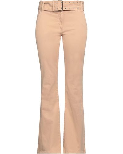 Moschino Sand Trousers Cotton, Elastane - Natural