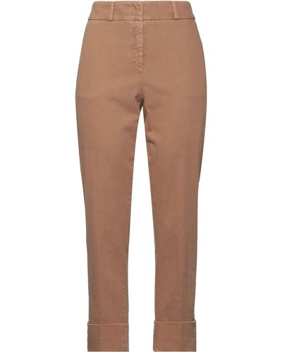 ARGONNE by PESERICO Denim Trousers - Natural