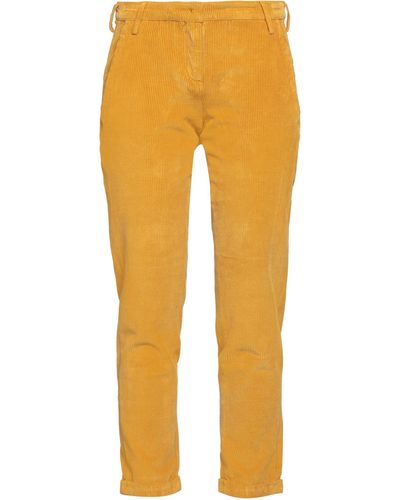 Jacob Coh?n Trousers Cotton, Viscose, Elastane - Yellow